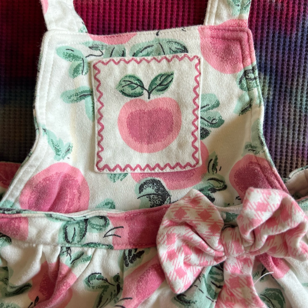 🍑90s Vintage Peach Baby Overalls